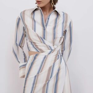 Jonathan Simkhai Marge Stripe Midi Dress